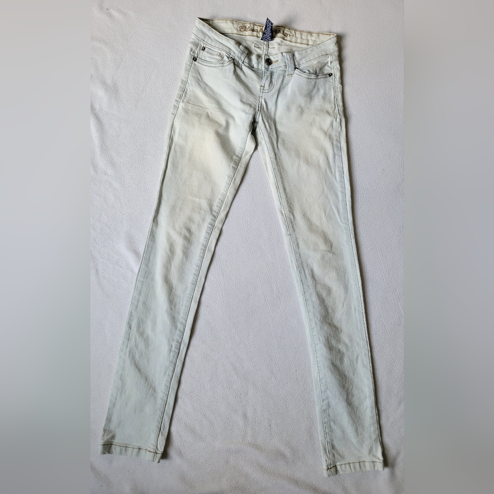Blue ASPHALT distressed washed out jeans, Juniors 0